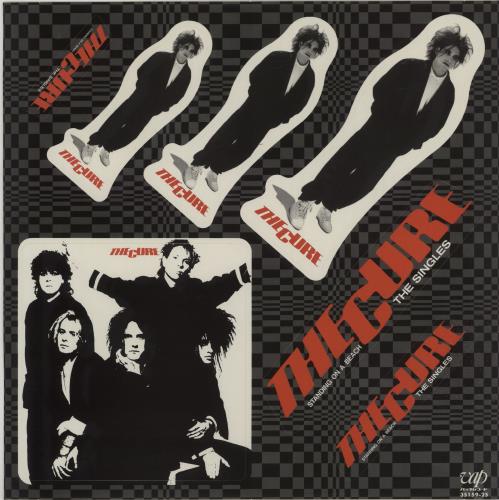 The Cure Standing On A Beach - The Singles + Stickers sheet - Mint